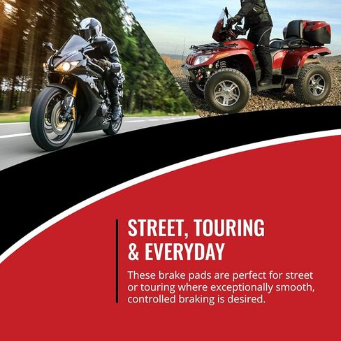 Sixity Q6 Front Organic Brake Pads compatible with Yamaha YW50 Zuma P R S T X Y Z A 2002-2005 Complete Set in Saudi Arabia