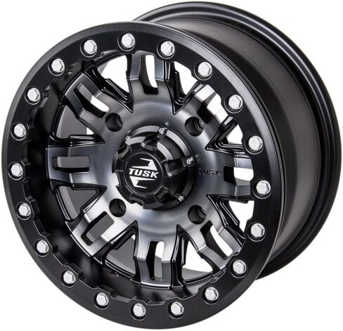 Tusk 4/156 Teton Beadlock Wheel 15x7 5.0 + 2.0 Gun Metal/Black متوافق مع Polaris RZR Pro XP 4 Ultimate 2020-2025 in Saudi Arabia