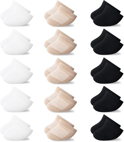 Jspupifip 15 Pairs Half Socks for Women, No Show Toe Topper Socks for Shoes Hidden Toe Covers for Women Multiple Shoes in Saudi Arabia