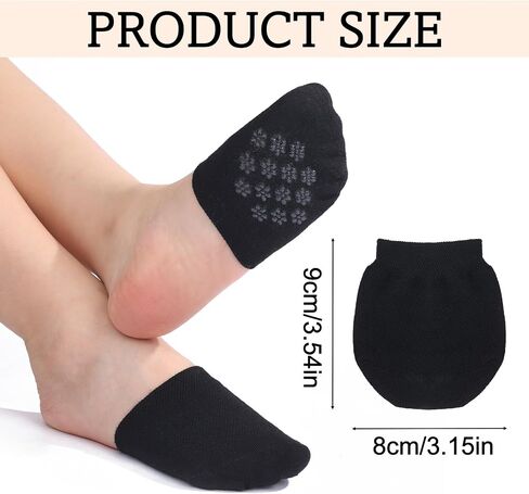 Jspupifip 15 Pairs Half Socks for Women, No Show Toe Topper Socks for Shoes Hidden Toe Covers for Women Multiple Shoes in Saudi Arabia
