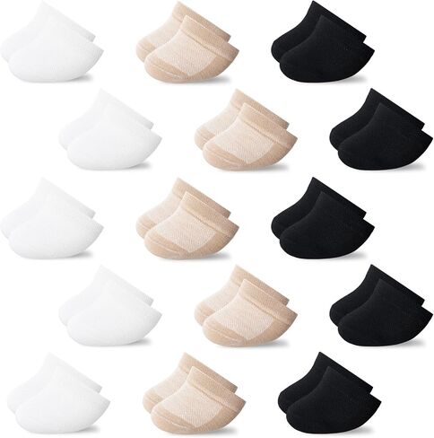 Jspupifip 15 Pairs Half Socks for Women, No Show Toe Topper Socks for Shoes Hidden Toe Covers for Women Multiple Shoes in Saudi Arabia