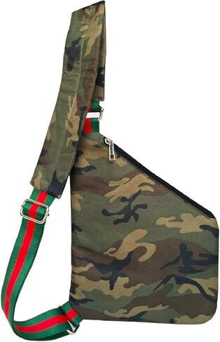 حقيبة حبال صغيرة من Dyalsa للنساء ، Canvas Fanny Pack Crossbody Bags Coasouflage Bag مع حزام in Kuwait