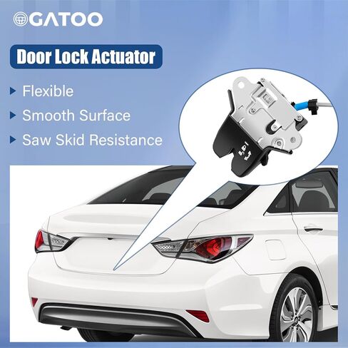 قفل الجذع الخلفي البوابة فتحة الباب الخلفي قفل محرك Lattgate ملاءمة لعام 2015 2015 2017 Hyundai Sonata 1.6L 2.0L 5.4L مع استبدال الكابل ، استبدل 81230-C1010 81230C1010 in Saudi Arabia