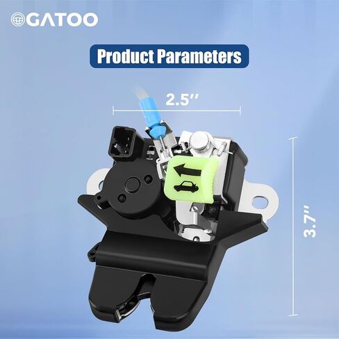قفل الجذع الخلفي البوابة فتحة الباب الخلفي قفل محرك Lattgate ملاءمة لعام 2015 2015 2017 Hyundai Sonata 1.6L 2.0L 5.4L مع استبدال الكابل ، استبدل 81230-C1010 81230C1010 in Saudi Arabia