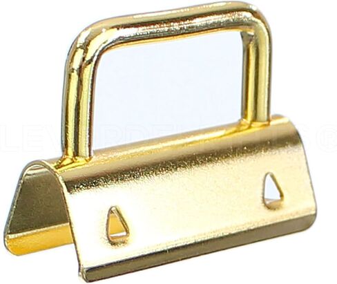 CleverDelights 1.25" Key Fob Hardware Set with Key Rings - 25 Sets - Gold Color - 1 1/4 Inch Lanyards Key Chains in Saudi Arabia