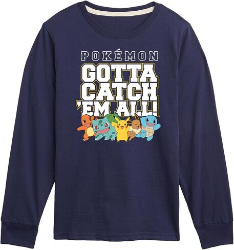 الملابس الهجينة - Pokémon Gotta Catch 'Em All - Kids Long Sleeve Graphic T -Shirt in Saudi Arabia