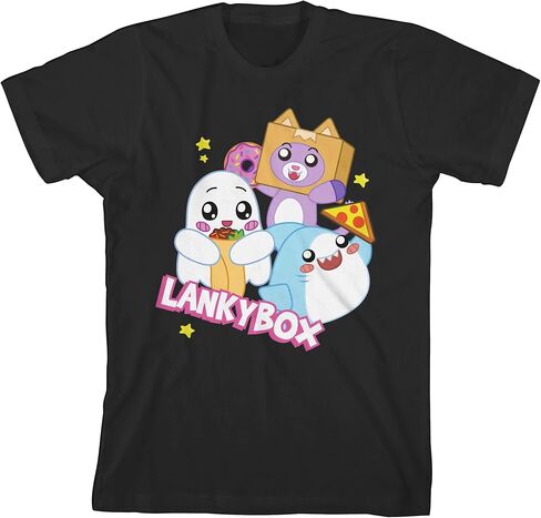 BioWorld Lankybox Boxy & Foxy Crew Neck Short Shirt in Saudi Arabia
