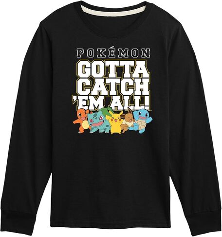 HYBRID APPAREL - Pokémon Gotta Catch 'Em All - Kids Long Sleeve Graphic T-Shirt in Saudi Arabia