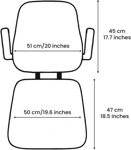 Heavy Duty Tractor Seat Cover Durable Impertex Quilting for Tractors & Forklifts, Lawn Mower (Black Leather-Red Stitched) in Saudi Arabia