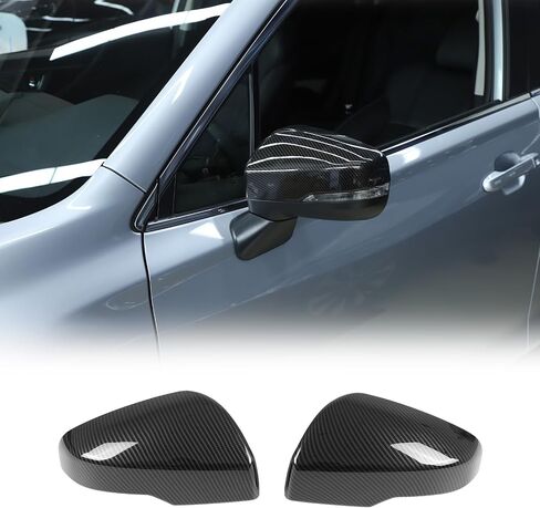 Door Rear View Mirror Cover Compatible with Subaru Forester 2019+/Outback,Legacy 2018-2020/XV 2019-2022, ABS Side Door Rearview Mirror Cover Protective Trim Cap, 2PCS (Bright Black) in Saudi Arabia