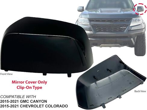APA Replacement Paint to Match Black Mirror Cap Cover for 2015-2021 COLORADO CANYON Pickup Passenger Right Side 23191151 in Saudi Arabia