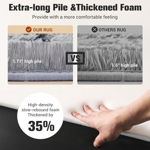 منطقة سجادة لغرفة المعيشة غرفة نوم ، وسجاد أشعث ناعم 5 × 7 أقدام ، وسجاد رقيق ، وسجاد هندسي مغربي حديثة ، وسجاد متين مضاد للانزلاق للأطفال في مسكن الأطفال ، وديكور المنزل الجمالي ، والأبيض والبيج. in Kuwait