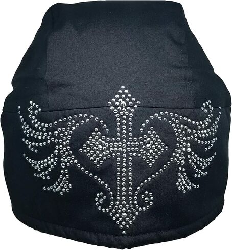 شراء قبعات وقبعات Doo-rag مع عرق عرق الدراجات النارية سجم الدراجات النارية Do-Bandana (Rhinestone Cross Angel Wings in Kuwait