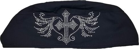 شراء قبعات وقبعات Doo-rag مع عرق عرق الدراجات النارية سجم الدراجات النارية Do-Bandana (Rhinestone Cross Angel Wings in Kuwait