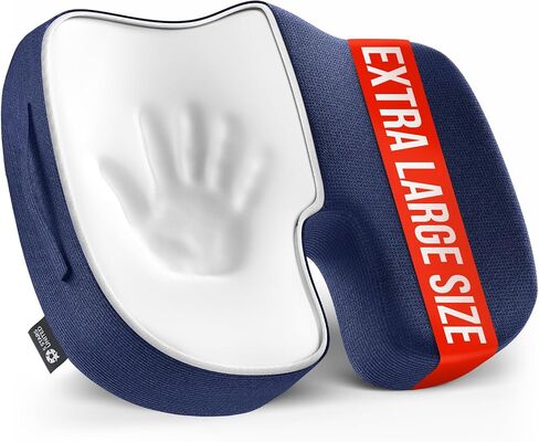 5 Stars United Seat Cushion لكراسي المكاتب - تناسب 18 مقعدًا "x14" ، عظم الذنب ، تخفيف آلام العصابة - بعقب ، ضغط وعرق النسا - ألعاب ، كرسي متحرك ، وسادة للسيارات والمكتب ، الأسود in Kuwait