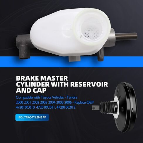 HiSport 472010C010 Brake Master Cylinder with Reservoir and Cap Compatible with Toyota Vehicles Tundra 2000 2001 2002 2003 2004 2005 2006 Replacement for 472010C011, 472010C012 SKM630126 M630126 in Saudi Arabia