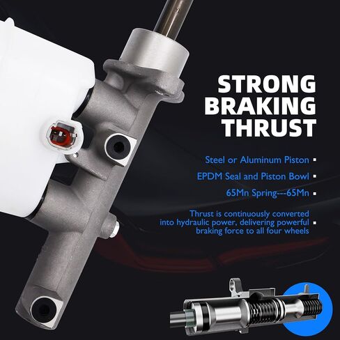 HiSport 472010C010 Brake Master Cylinder with Reservoir and Cap Compatible with Toyota Vehicles Tundra 2000 2001 2002 2003 2004 2005 2006 Replacement for 472010C011, 472010C012 SKM630126 M630126 in Saudi Arabia