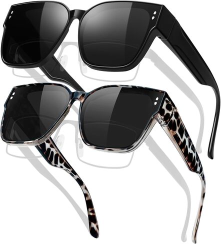 KANASTAL Oversized Over Glasses Sunglasses Womens Mens Polarized UV400 Trendy Fit Over Sun Glasses Fashion Square Shades in Kuwait