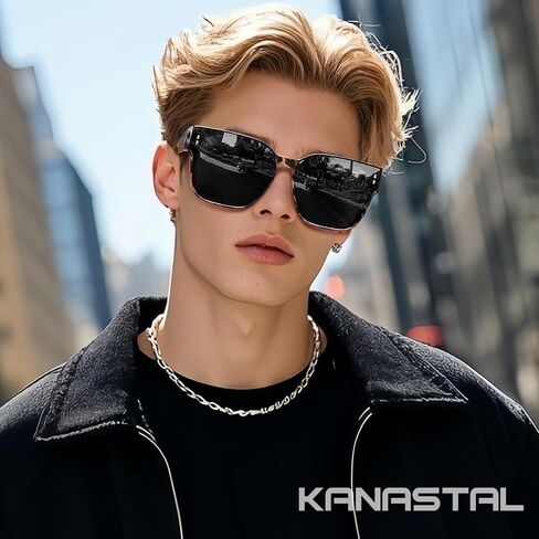 KANASTAL Oversized Over Glasses Sunglasses Womens Mens Polarized UV400 Trendy Fit Over Sun Glasses Fashion Square Shades in Kuwait