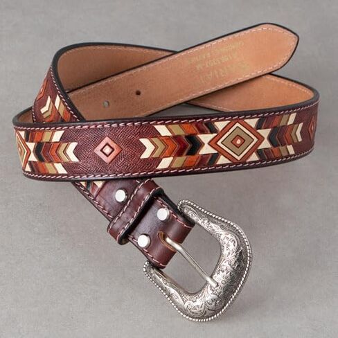 ARIAT Ladies Southwest Leather Belt w/Antique Silver Buckle in Saudi Arabia