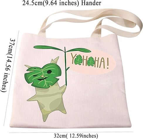 PXTIDY LOZ Game Fans Gifts Video Game Yahaha Korok Tote Bag Zelda Korok Reusable Grocery Shopping Bag Gamer Gift in Kuwait