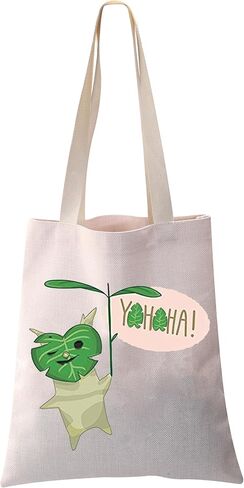 PXTIDY LOZ Game Fans Gifts Video Game Yahaha Korok Tote Bag Zelda Korok Reusable Grocery Shopping Bag Gamer Gift in Kuwait