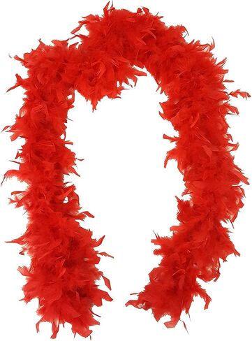 Costume Agent Wrestler Hogan Hulkamania Red Feather Boa in Saudi Arabia