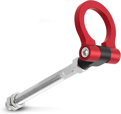 WRX Racing Tow Hook,IS2303 Front Tow Hook Ring Tow Eye Billet Aluminum Red Tow Hook for BRZ/Impreza/WRX/STi(Red) in Saudi Arabia