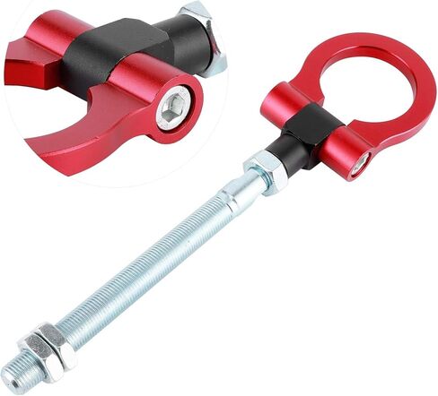 WRX Racing Tow Hook,IS2303 Front Tow Hook Ring Tow Eye Billet Aluminum Red Tow Hook for BRZ/Impreza/WRX/STi(Red) in Saudi Arabia