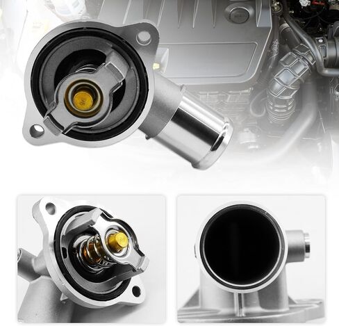 Engine Coolant Thermostat Housing 05184651AF Compatible with Jeep Wrangler 3.6L 2012 2013 2014 2015 2016 2017 2018 in Saudi Arabia