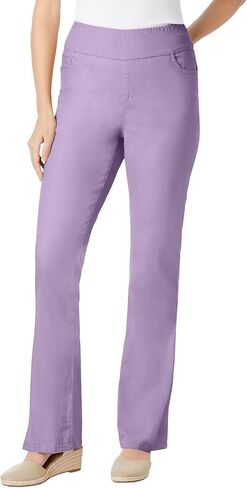 Woman Within Plus Size Petite Flex-Fit Pull-On Bootcut Denim Jean in Saudi Arabia
