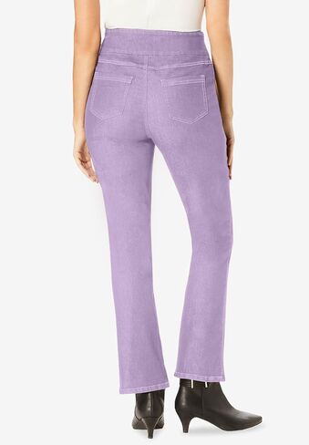 Woman Within Plus Size Petite Flex-Fit Pull-On Bootcut Denim Jean in Saudi Arabia