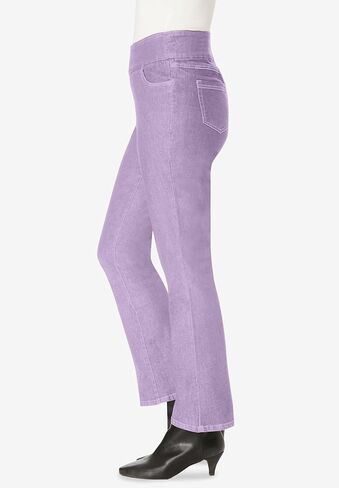 Woman Within Plus Size Petite Flex-Fit Pull-On Bootcut Denim Jean in Saudi Arabia
