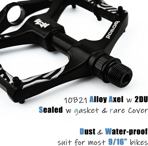 دواسات دراجة الطريق غير قابلة للتخطي، دواسات دراجات من الألومنيوم بدون مشبك، دواسات MTB خفيفة الوزن مسطحة مع محور فضي 9/16 بوصة، دواسات دراجة جبلية للشباب مع 12 دبابيس لدواسات دراجة ثلاثية العجلات لركاب المدينة in Kuwait