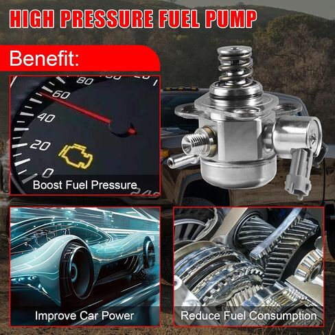12641847 High Pressure Fuel Pump with Seal Gasket and Bolt EP1028 Compatible with Chevrolet Equinox, Malibu Impala Captiva Sport ，for GMC Terrain ，for Buick LaCrosse Verano Regal 2010-2017 2.4L in Kuwait