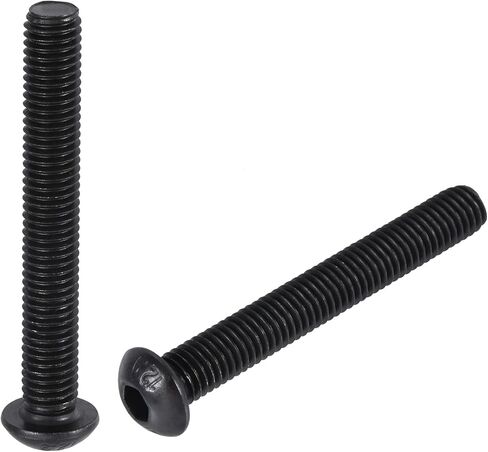 uxcell M8x55mm عرافة المقبس زر غطاء الرأس البراغي مسامير الكربون الصلب 10 قطع in Saudi Arabia
