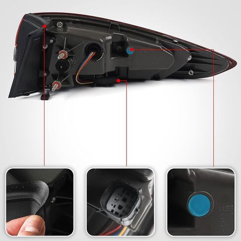 مجموعة Fione Taillight Assembly متوافقة مع Ford Fusion 2017 2018 2019 2020 مصباح خلفي للضوء الخلفي الخارجي جانب الراكب (RH) FO2804118 HS7Z13405J in Kuwait