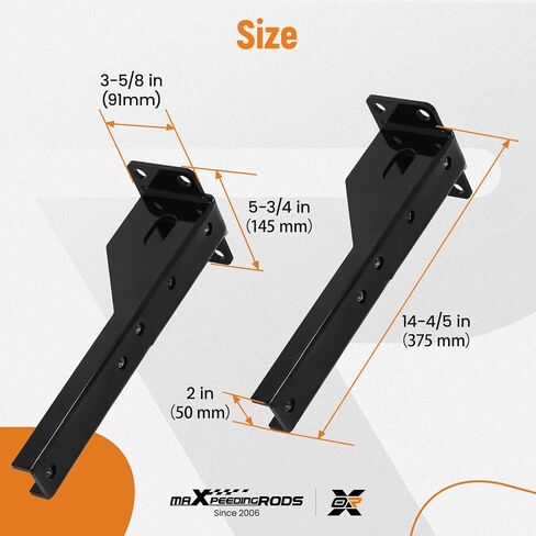 MaxPeedingrods الدعم Bumper Brackets الخلفية لجيب Cherokee XJ 1986-2001 2 PCS in Saudi Arabia