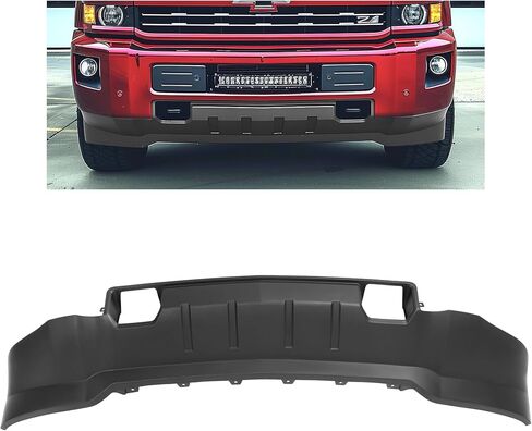 Hecasa Front Pumper Valance متوافق مع 2015-2019 شيفروليه تشيفي سيلفرادو 2500 3500HD 22978557 GM1092252 البلاستيك (PP) أسود in Saudi Arabia