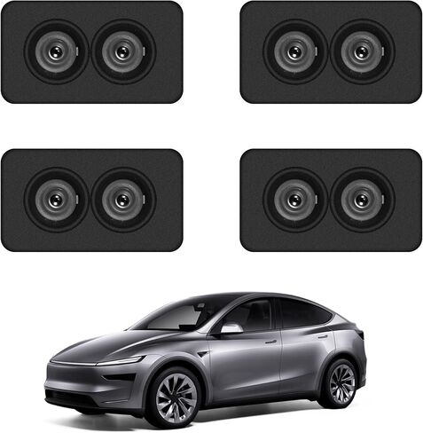 for Tesla Car Door LED Logo Projector Puddle Lights Ultra-4 Pack Dynamic Door Projector with Tesla Model 3 Y X S Accessories (Letter) in Kuwait