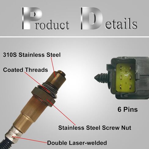 Oxygen Sensor Upstream & Downstream O2 Sensor Fit for Infiniti QX56 2004-2006, for Nissan Armada 2005-2006/Nissan Titan 2004-2006, Oxygen O2 Sensor 4PCS Replace OE# 234-5060, 234-4835 in Saudi Arabia