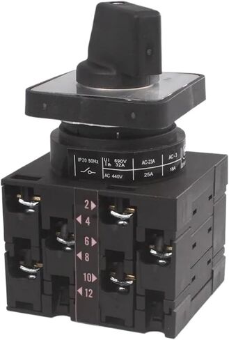 Change-Over Rotary Cam Switch LW42-32/3 Two Groups of Three-Phase Dual Power Motor Change-Over 32A in Saudi Arabia