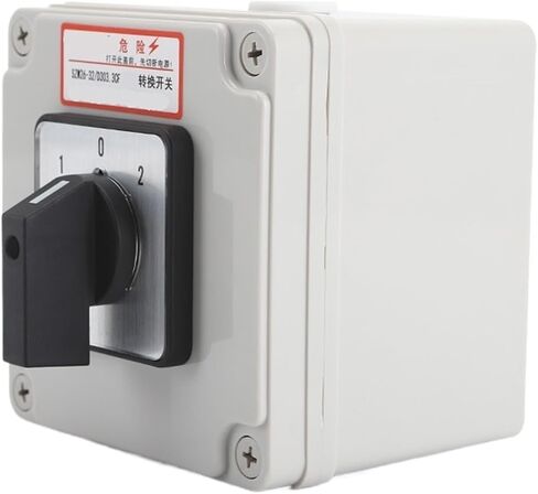SZW26/LW26-32/D303.3CF 32A 3 Position 3 Phase 1 0 2 Panel Rotary Knob Universal Changeover Cam Switch with Waterproof Box in Saudi Arabia