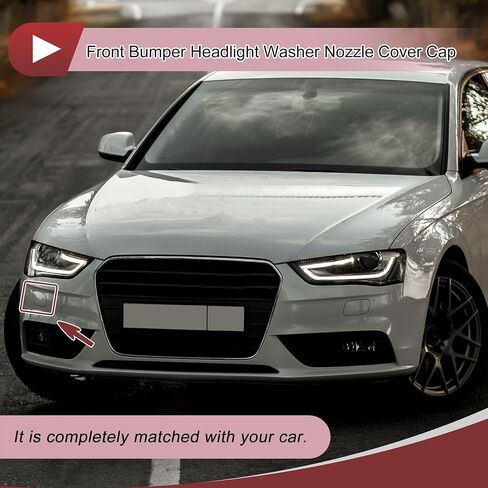 1 Pcs Front Right Side Bumper Headlight Washer Nozzle Cover Cap for Audi A4 2013-2016 Bumper Trim Nozzle Cover No.8K0955276 Black Plastic in Saudi Arabia