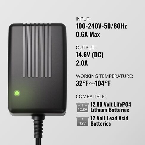 12V 1A DC شاحن البطارية الذكي ، مع موصل مقاطع التمساح المزدوج ، قابلة للتوصيل لبطارية فوسفات الحديد الليثيوم 12V ، بطارية AGM حمض 12 فولت ، تناسب دراجة نارية ، سيارة ، شاحنات ، جزازة العشب in Kuwait