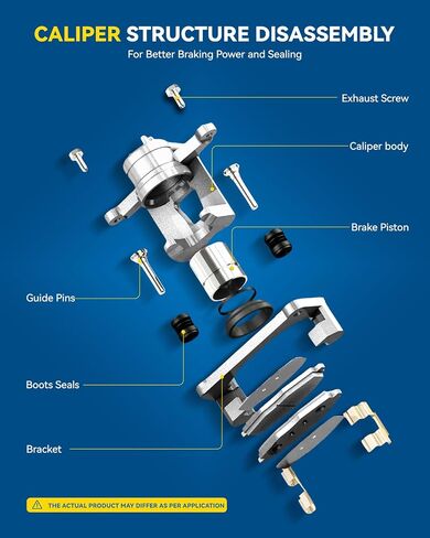 Philtop Brake Caliper Front Front مع 2010-2022 Toyota Prius ، 2020-2022 Toyota Corolla ، 2011-2017 Lexus CT200H ، 2017-2019 Toyota Prius Prime ، 2012-2015 Toyota Pluc-in ، 19-B6272 ، 19-B6273 in Kuwait