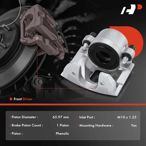 A-Premium Disc Brake Caliper Assembly Without Bracket Compatible with Dodge Dakota 1997-1998 - Front Left Driver Side in Saudi Arabia