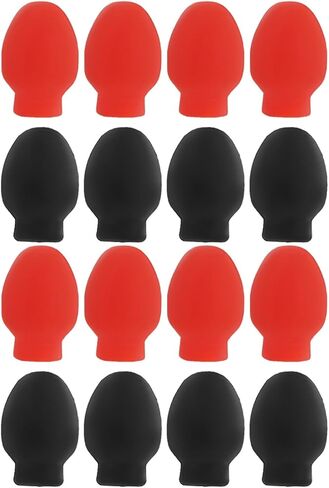 VICASKY 24 Pcs Drum Mute Drum Dampener Rubber Drumstick Silent Practice Tips High Elasticity Percussion Accessory Replacement Musical Instruments in Kuwait