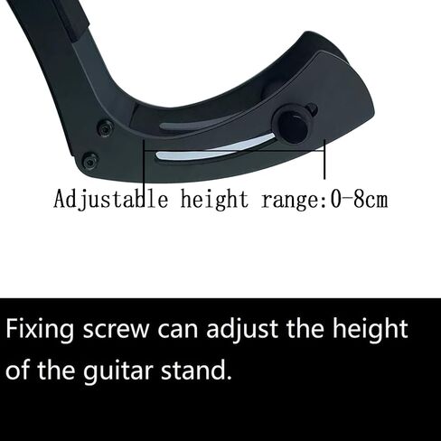 مسند للجيتار الكهربائي، مسند للقدمين، جيتار كهربائي احترافي قابل للتعديل، حامل جيتار مريح، مسند للقدمين للجيتار، حامل للجيتار، رافع للجيتار (أسود) in Kuwait