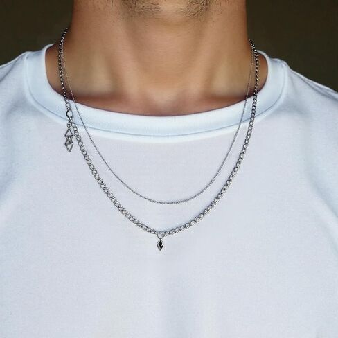 Star Necklace for Women Round Beads Y2k Irregular Splicing Jewelry Silver Fashion Choker in Kuwait